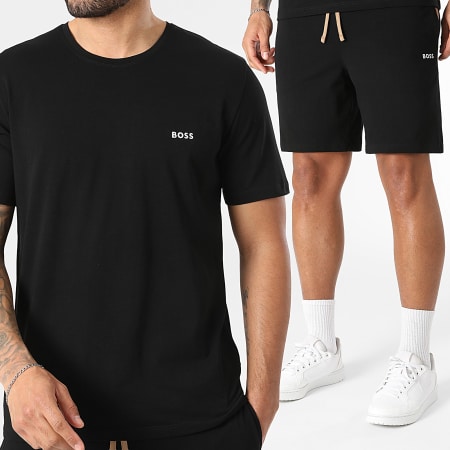 BOSS - Ensemble Tee Shirt Et Short Jogging Mix And Match 50515312 50515314 Noir