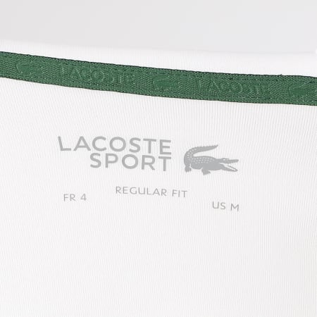Lacoste - Veste Zippée Capuche Logo Crocodile Blanc