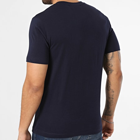 Sergio Tacchini - T-Shirt Marchio 41200 Blu Marina Verde Kaki Chiaro