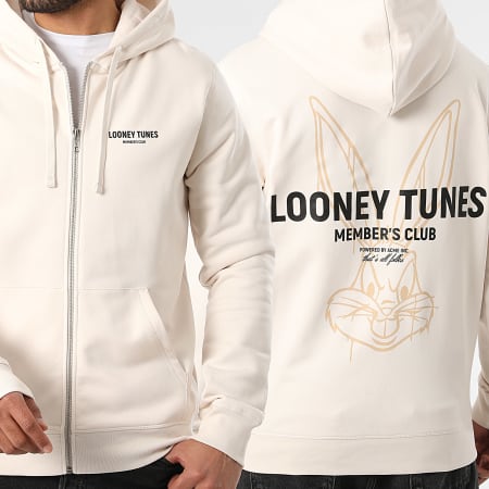 Looney Tunes - Sweat Zippé Capuche Represent Bugs Beige