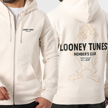 Looney Tunes - Sweat Zippé Capuche Represent Taz Beige