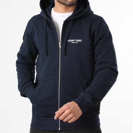 Looney Tunes - Sweat Zippé Capuche Represent Taz Bleu Marine