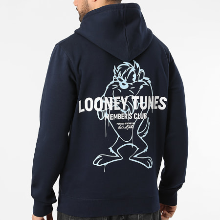 Looney Tunes - Sweat Zippé Capuche Represent Taz Bleu Marine