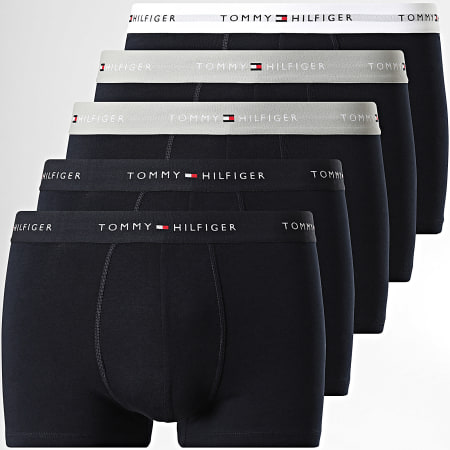 Tommy Hilfiger - Lot De 5 Boxers 3893 Bleu Marine Gris Blanc