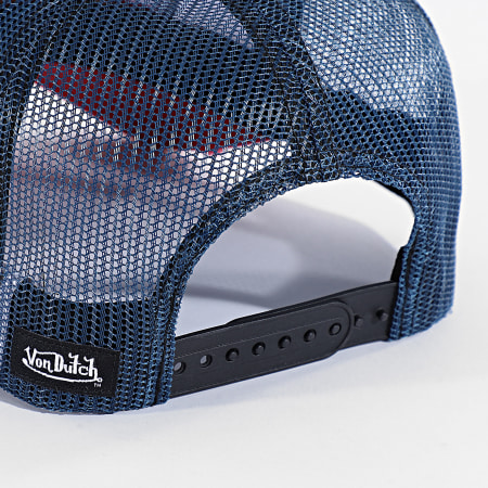 Von Dutch - Casquette Trucker WB07 Bleu Marine Blanc Rouge