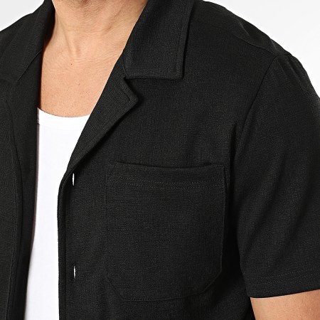 Classic Series - Ensemble Chemise Manches Courtes Et Pantalon Texturé 436 Noir