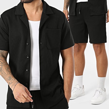 Classic Series - Ensemble Chemise Manches Courtes Et Short Jogging 313 Noir