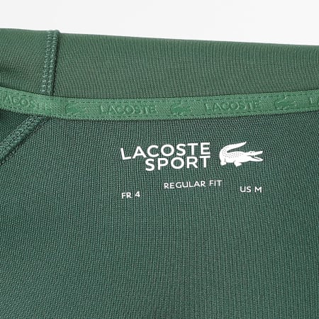 Lacoste - Jacke mit Reißverschluss Kapuze Krokodil-Logo Dunkelgrün