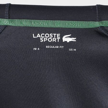 Lacoste - Veste Zippée Capuche Logo Crocodile Bleu Marine