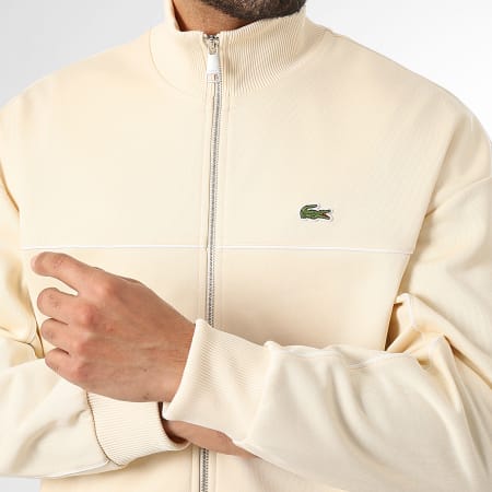 Lacoste Veste Zipp e Logo Brod Crocodile Beige lacoste-veste-zipp-e-logo-brod-crocodile-beige
