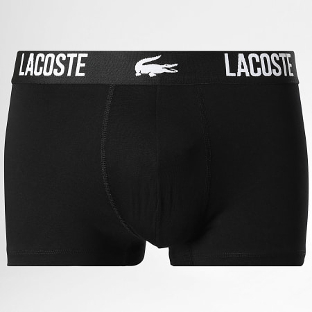 Lacoste - Lot De 5 Boxers Classic Noir Vert