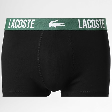 Lacoste - Lot De 5 Boxers Classic Noir Vert