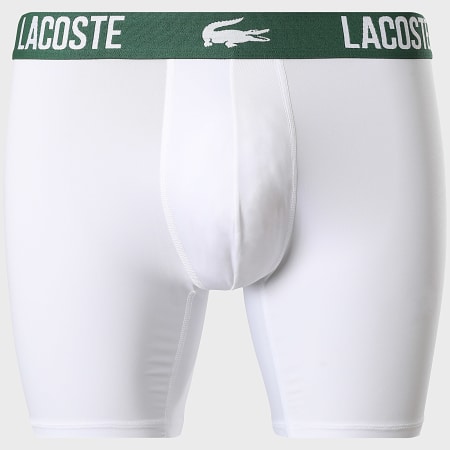 Lacoste - Lot De 3 Boxers Classic Noir Gris Blanc Vert