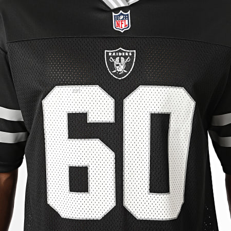 New Era - Camiseta Cuello V NFL Mesh Las Vegas Raiders 60416769 Negro