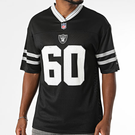 New Era - Camiseta Cuello V NFL Mesh Las Vegas Raiders 60416769 Negro