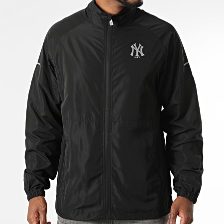 New Era - Veste Zippée MLB Core Plus NY New York Yankees 60771657 Noir Réfléchissant