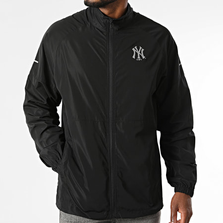 New Era - Veste Zippée MLB Core Plus NY New York Yankees 60771657 Noir Réfléchissant