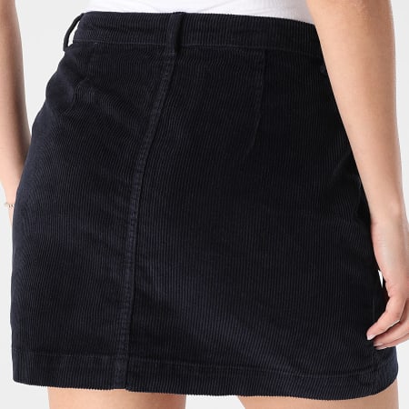 Only - Jupe Femme En Velours Côtelé Amazing Global 15182080 Bleu Marine