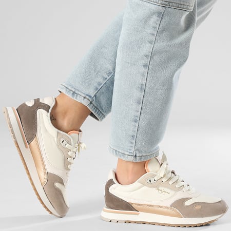 Pepe Jeans - Baskets Femme Bexley City PLS400032 Concrete Beige