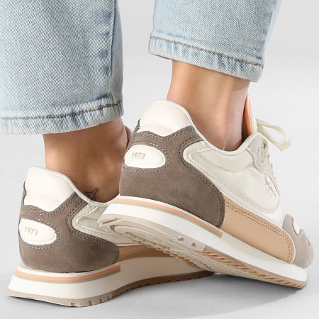 Pepe Jeans - Baskets Femme Bexley City PLS400032 Concrete Beige