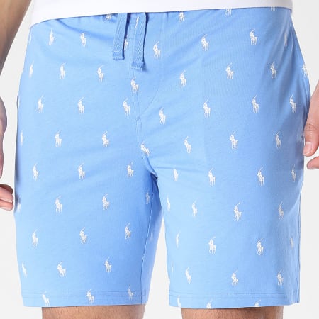 Polo Ralph Lauren - Short Jogging All Over Player Bleu Clair