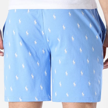 Polo Ralph Lauren - Short Jogging All Over Player Bleu Clair