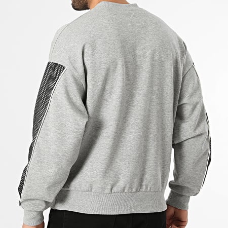 Uniplay - Sudadera Cuello Redondo 222 Gris Jaspeado Negro