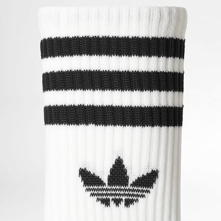 Adidas Originals - Lot De 10 Paires De Chaussettes 3 Stripes Crew KH1557 Blanc