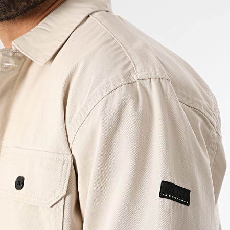 Jack And Jones - Surchemise Ben Classic Fusion Badge Beige