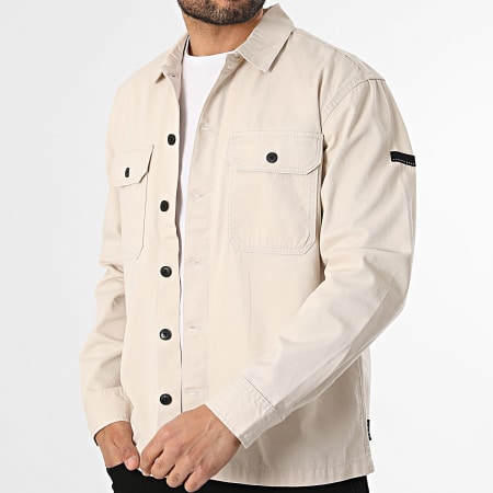 Jack And Jones - Surchemise Ben Classic Fusion Badge Beige