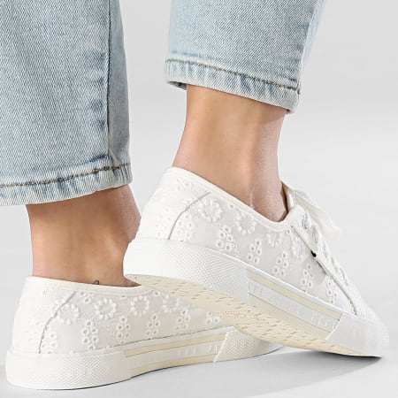 Pepe Jeans - Baskets Femme Brady Cute PLS300018 Off White