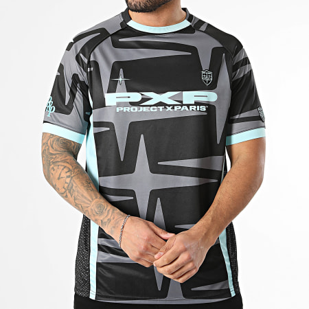 PXP - Maillot Jersey 2610308 Gris Noir Bleu Clair