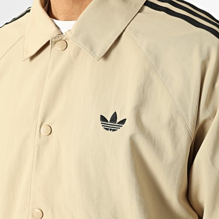 Adidas Originals - Veste Boutonnée A Bandes 3 Stripes KE3598 Beige