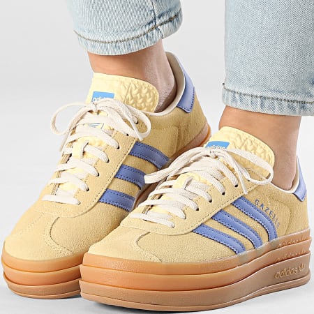 Adidas Originals - Zapatillas Mujer Gazelle Bold J IH6457 Naranja Tinte Lila Real Blanco Maravilla