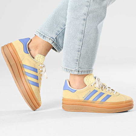 Adidas Originals - Zapatillas Mujer Gazelle Bold J IH6457 Naranja Tinte Lila Real Blanco Maravilla