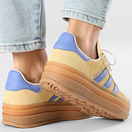 Adidas Originals - Zapatillas Mujer Gazelle Bold J IH6457 Naranja Tinte Lila Real Blanco Maravilla