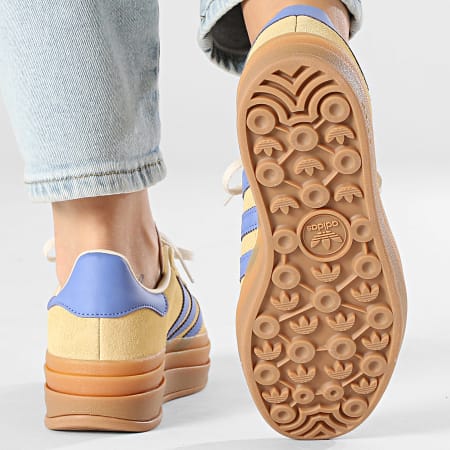 Adidas Originals - Zapatillas Mujer Gazelle Bold J IH6457 Naranja Tinte Lila Real Blanco Maravilla