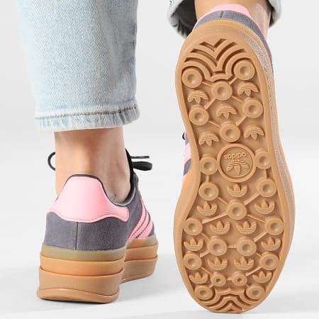 Adidas Originals - Zapatillas Mujer Gazelle Bold J IH6459 Aurora Onix Rosa Felicidad Carbono