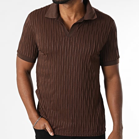 Frilivin - Polo Manches Courtes Q28 Marron