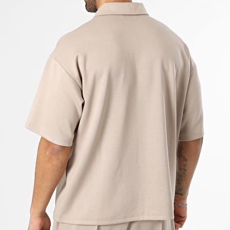 Frilivin - Ensemble Polo Manches Courtes Et Pantalon 016 Beige