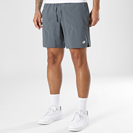 New Balance - Pantaloncino da jogging MS51902 Grigio Antracite