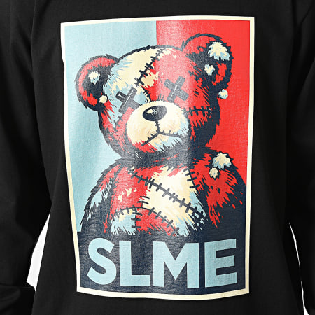 Sale Môme Paris - Tee Shirt Manches Longues Relaxed Poster Noir