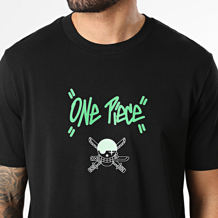 One Piece - Tee Shirt Oversize Large Zoro Graff Noir