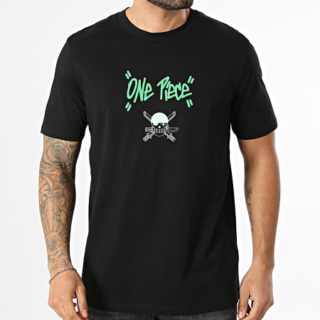 One Piece - Tee Shirt Oversize Large Zoro Graff Noir