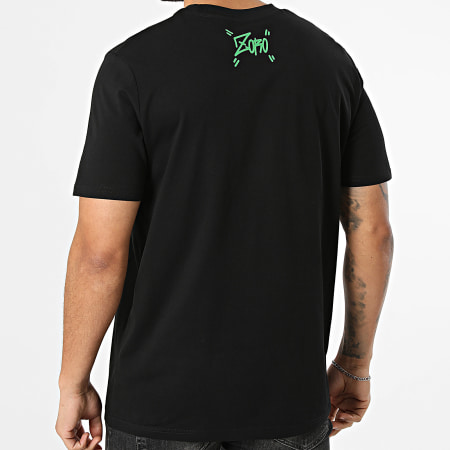One Piece - Tee Shirt Oversize Large Zoro Graff Noir