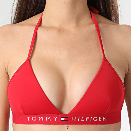 Tommy Hilfiger - Haut De Bikini Triangle Femme 4109 Rouge