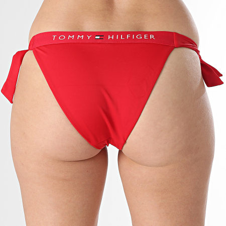 Tommy Hilfiger - Bas De Bikini Femme Side Tie Cheeky Bikini 4497 Rouge