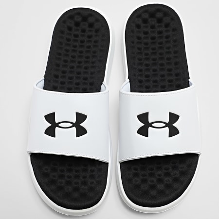 Under Armour - Claquettes 6010383 Blanc Noir