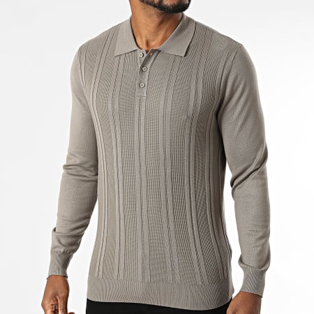 Frilivin - Polo Mangas Largas De Punto 653 Topo