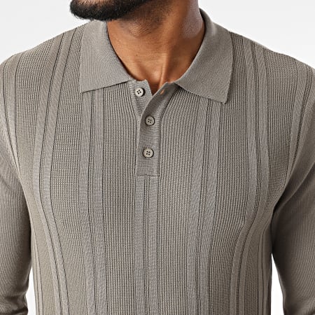 Frilivin - Polo Mangas Largas De Punto 653 Topo